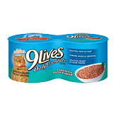 9 Lives  chicken & tuna dinner cat food, 4 5.5-ounce cans Full-Size Picture